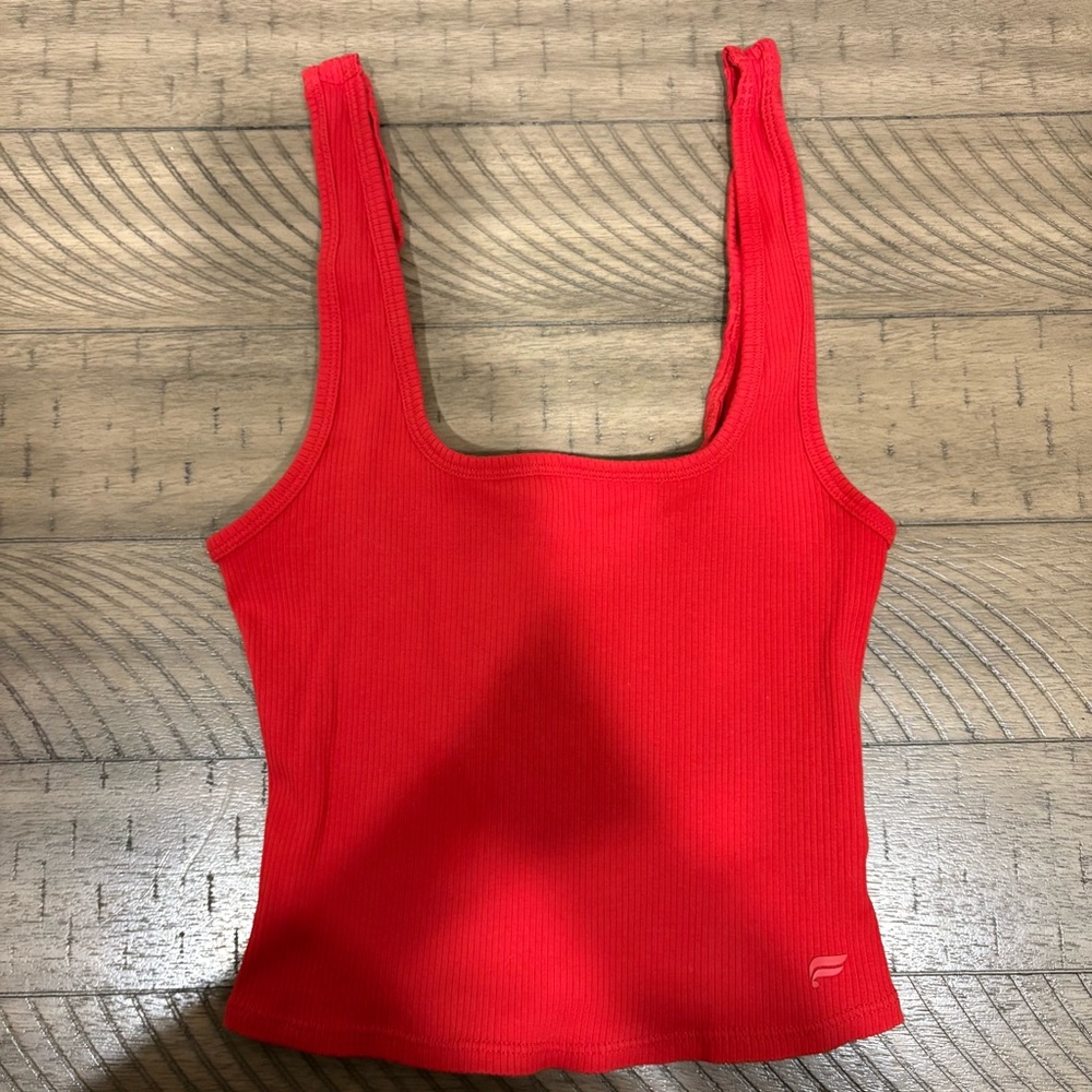 Daily Rib Cropped Square Neck Tank